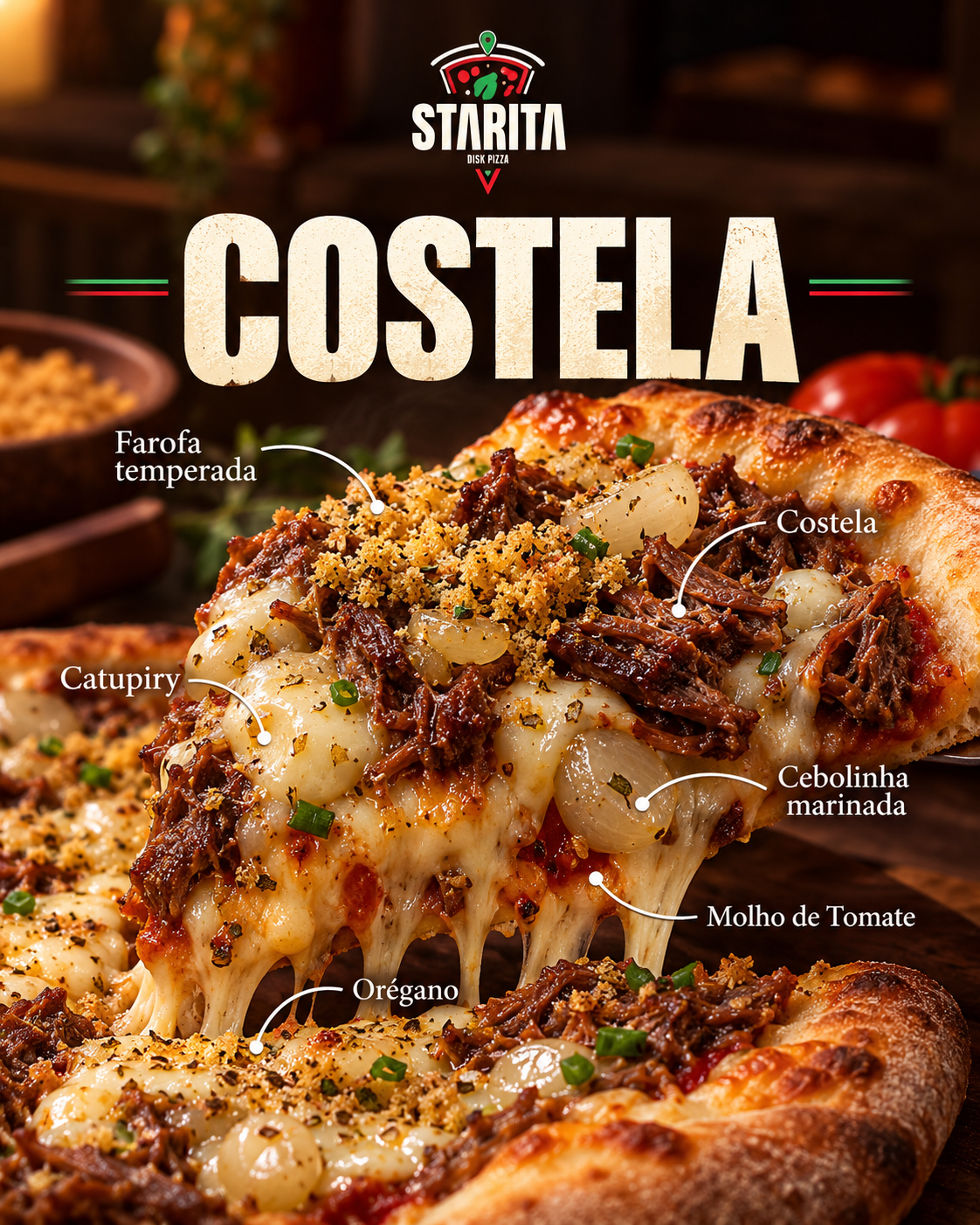 Pizza de costela Starita