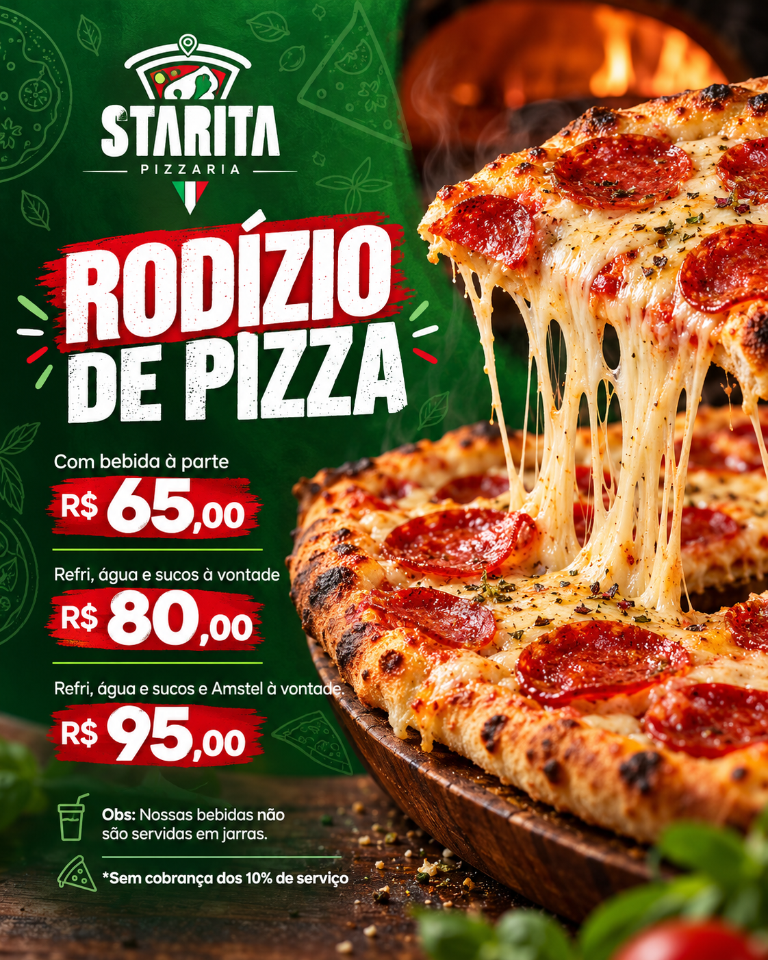 Rodízio de Pizza Starita